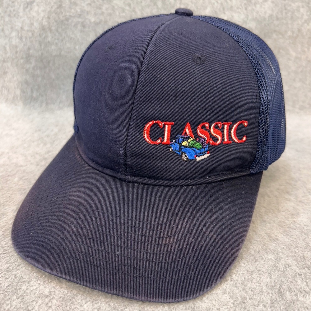 Classic Truck Mens Navy Port Authority Trucker Hat Mesh Snapback Cap OSFA
